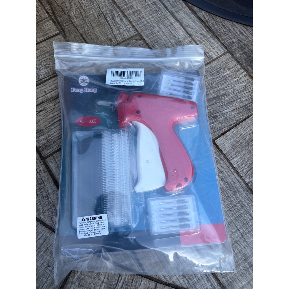 Quick Clothing Fabric Garment Labeler Tagging Gun‎ with 5 Needles & 5000 Barbs
